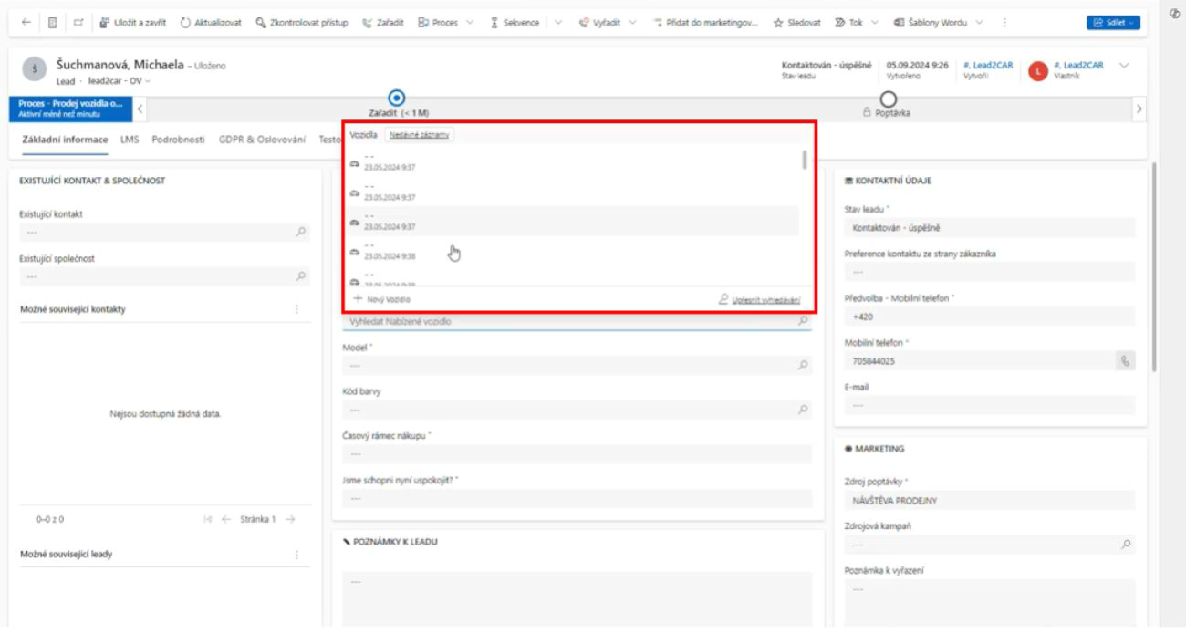 Zpracování výkupního leadu - nabídka