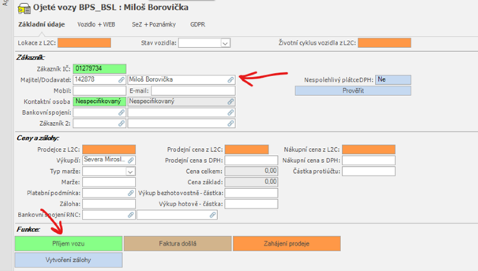 Skladová příjemka - krok 7